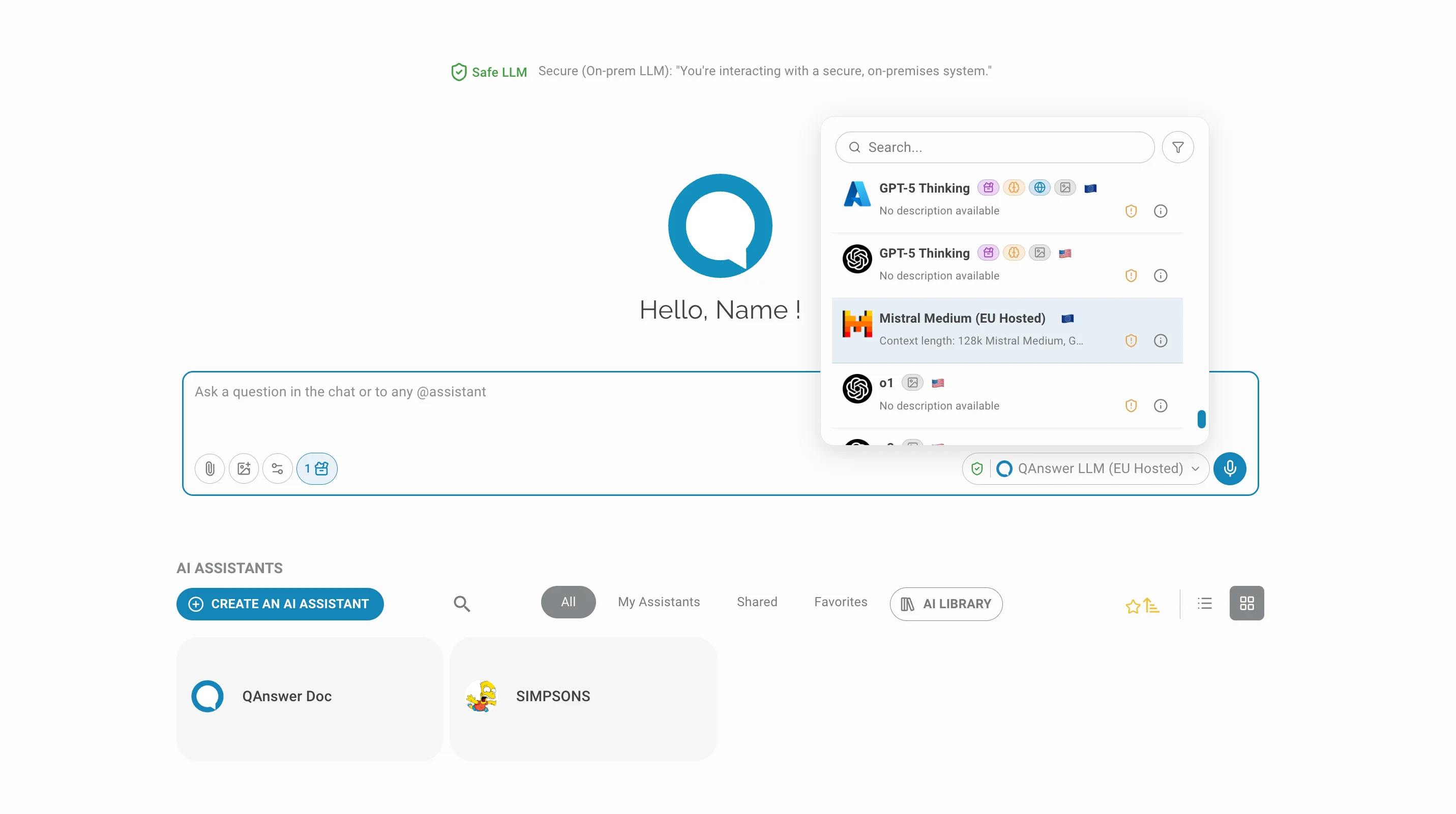 chat LLM choose public