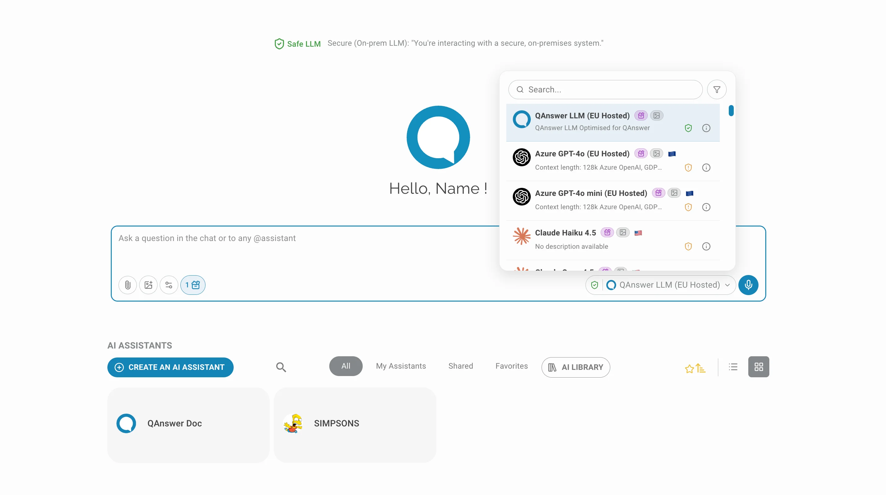 chat LLM choose secure