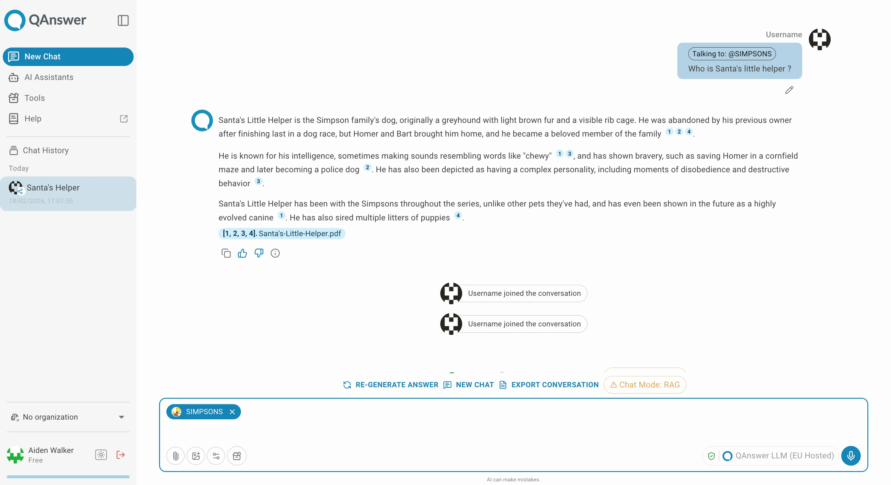 Conversation page share read write