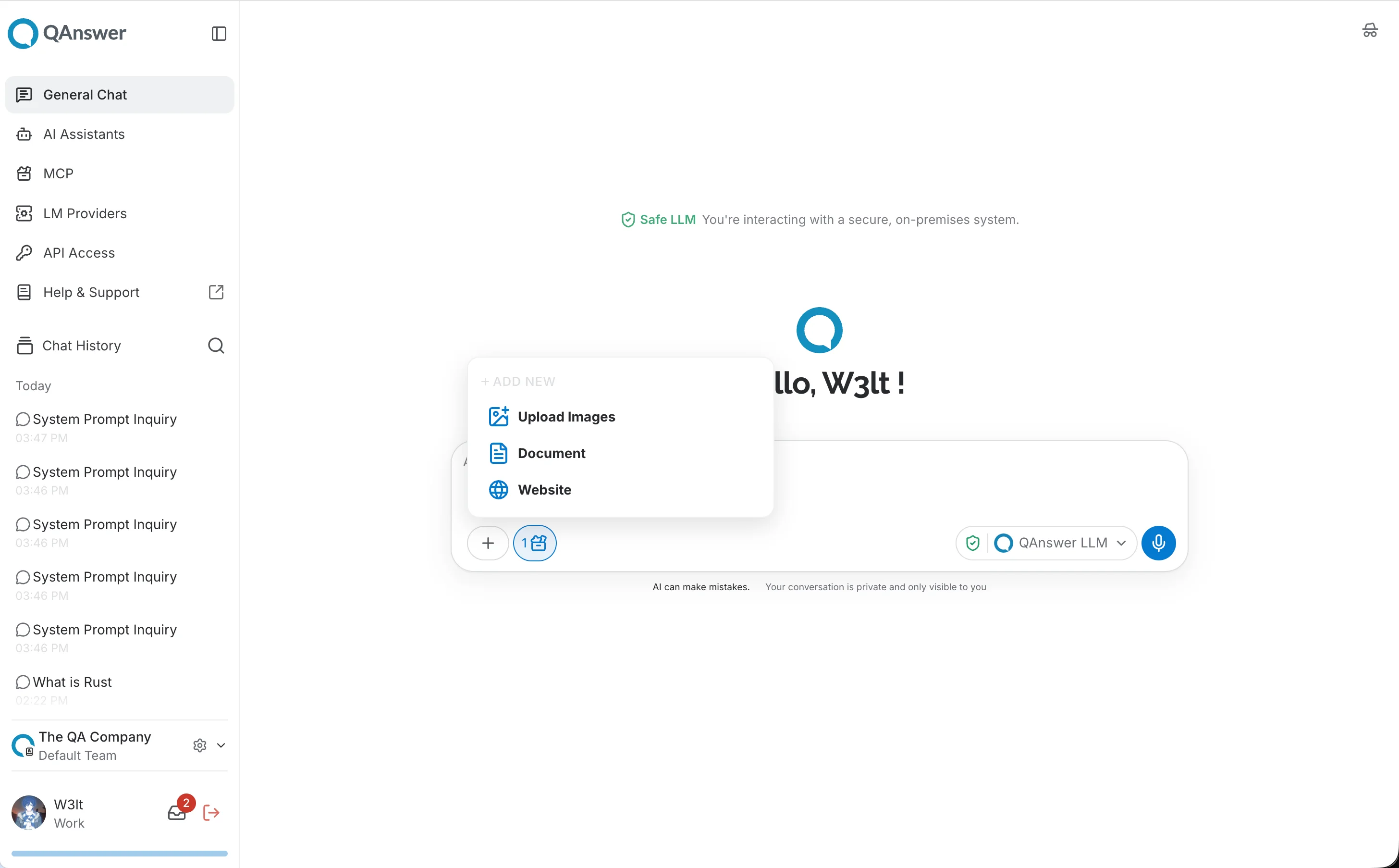 After — Audio no longer appears; only Document and Website remain.