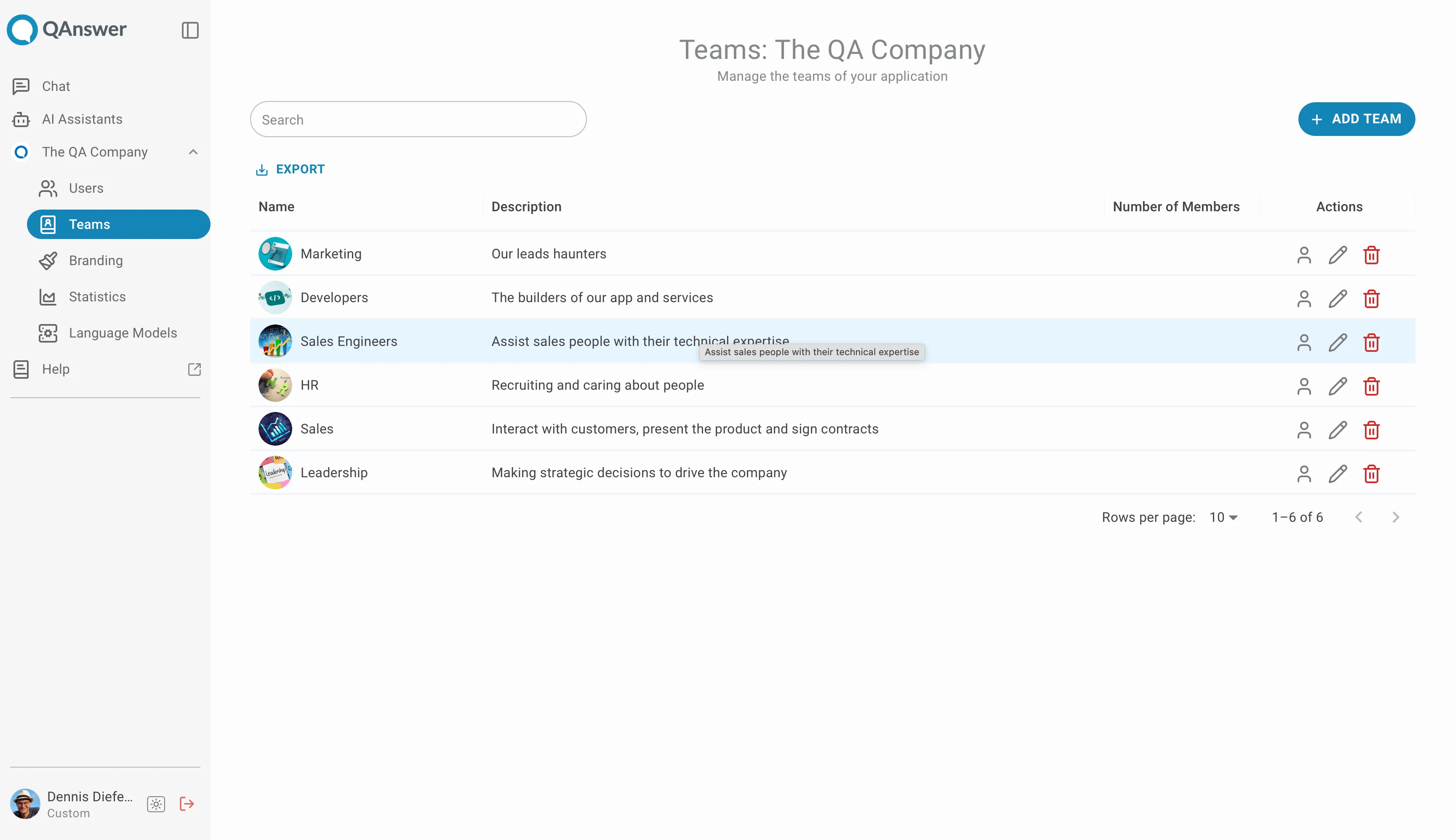 manage teams
