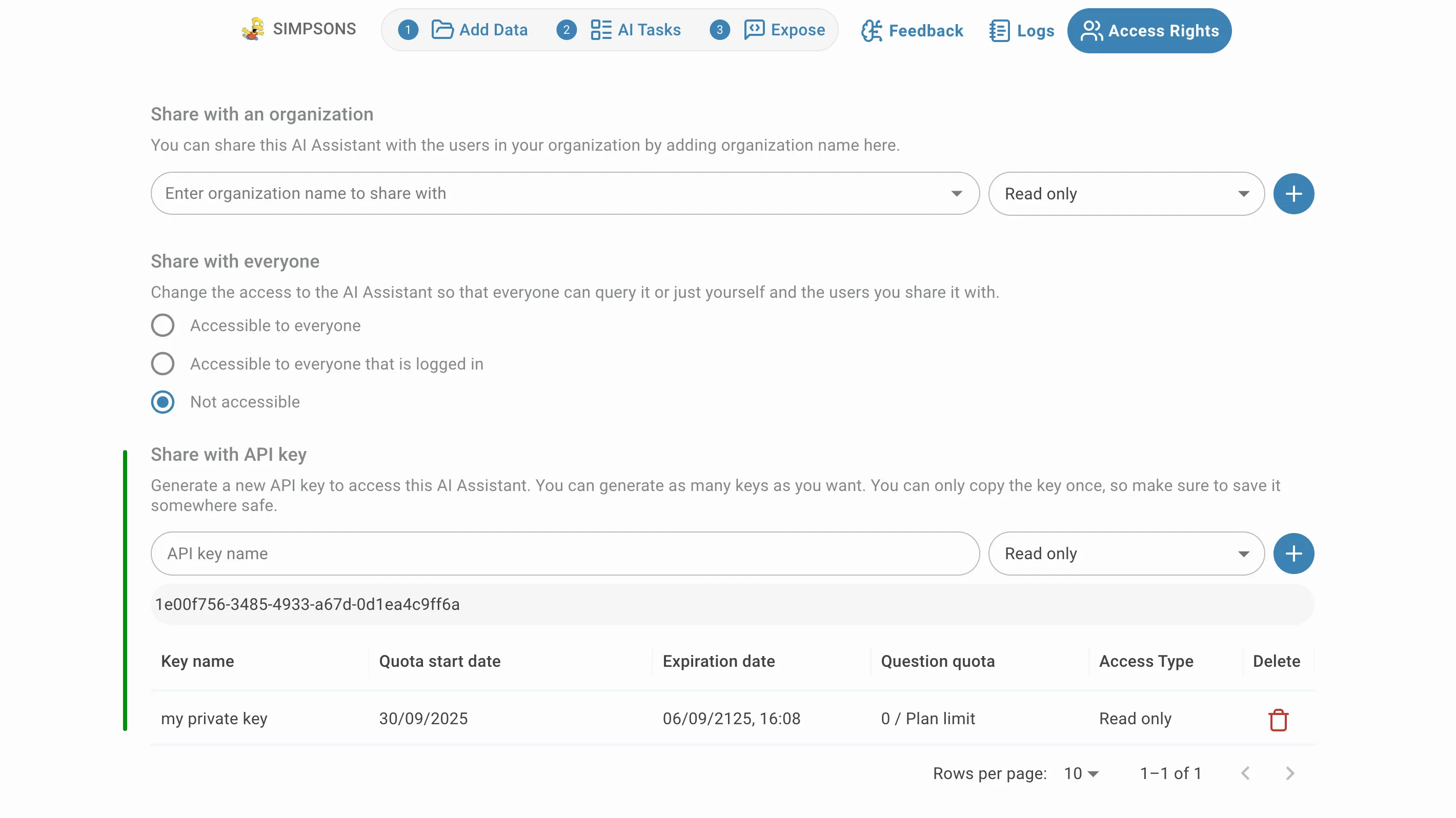Generate API Key