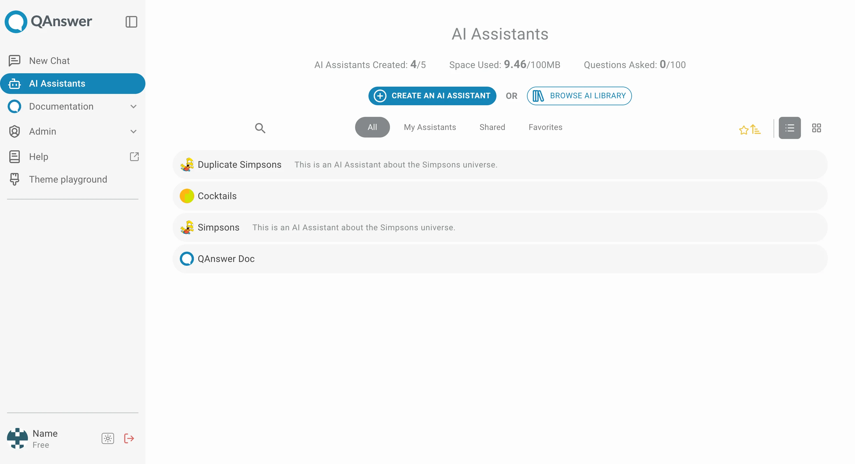 Duplicated assistant
