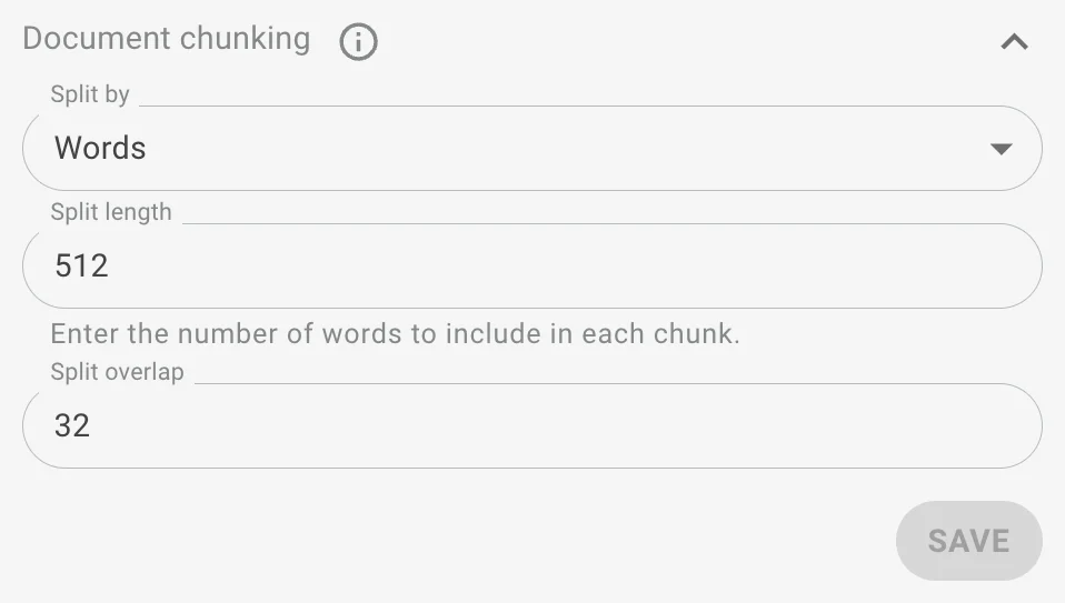 AI Task document chunking
