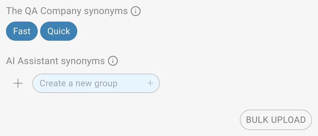 AI Task synonyms init