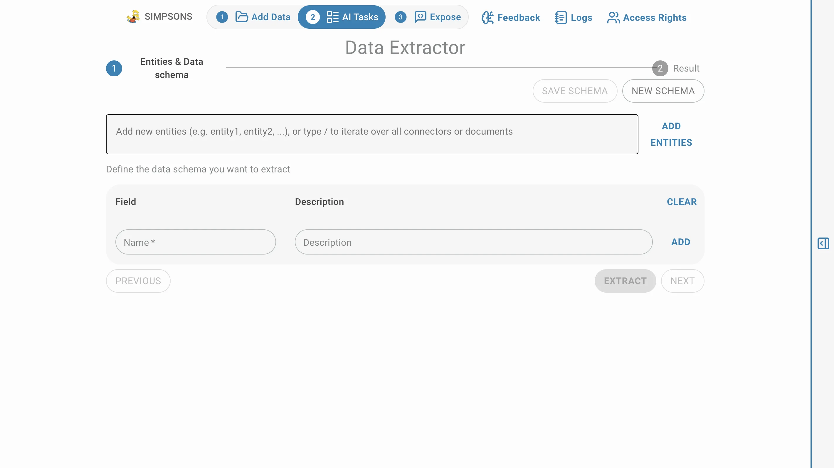AI Assistant data extractor