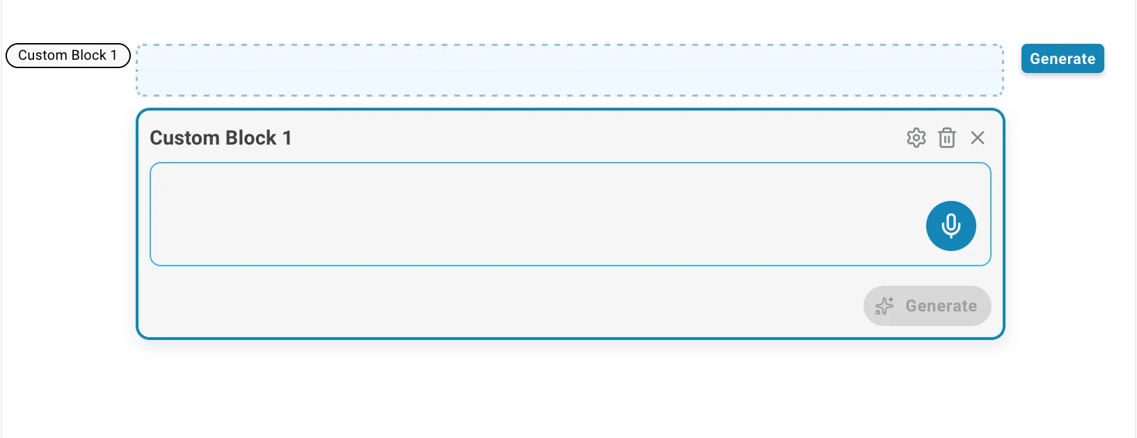 Report Generator docx sections