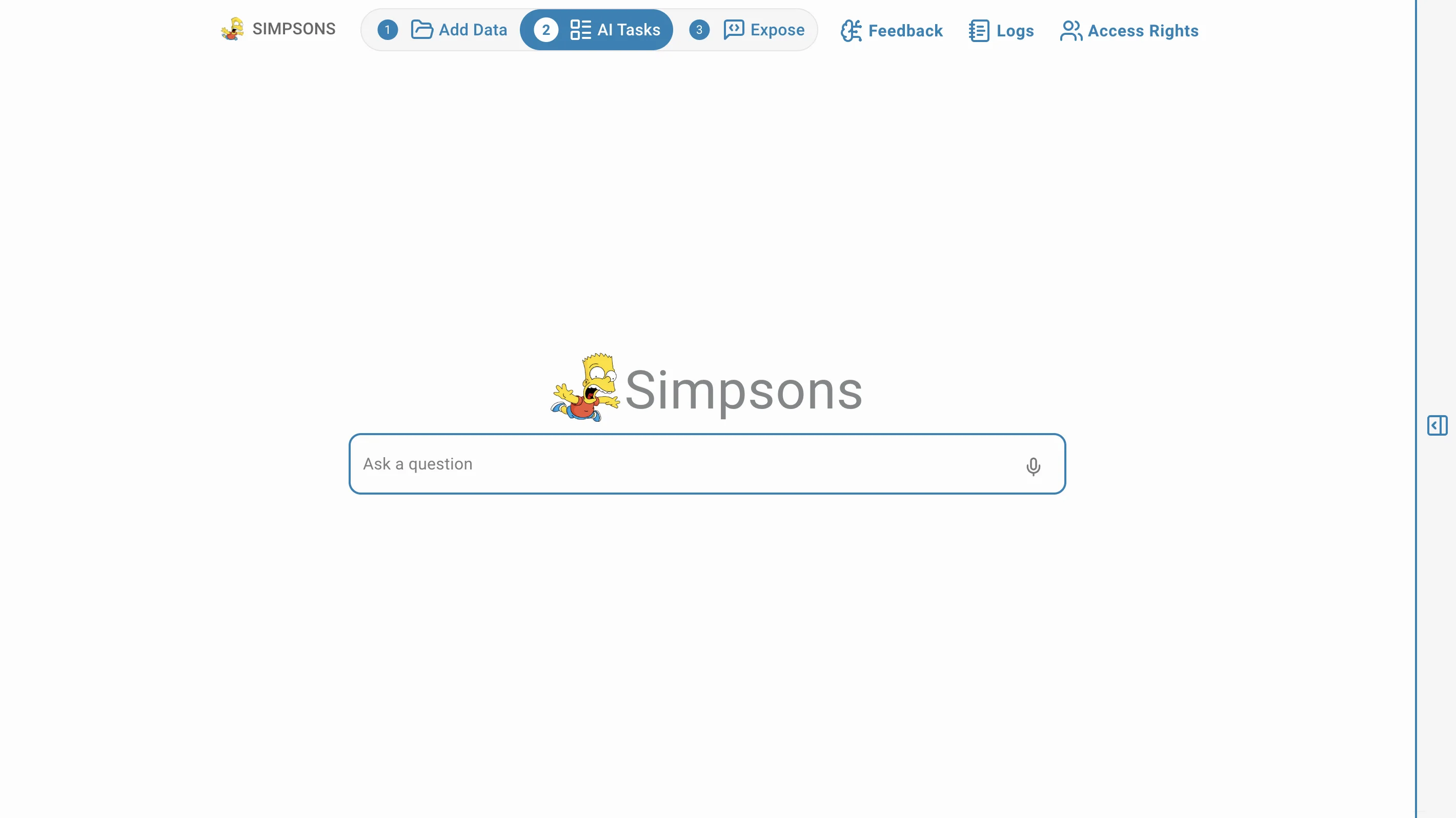 search page empty