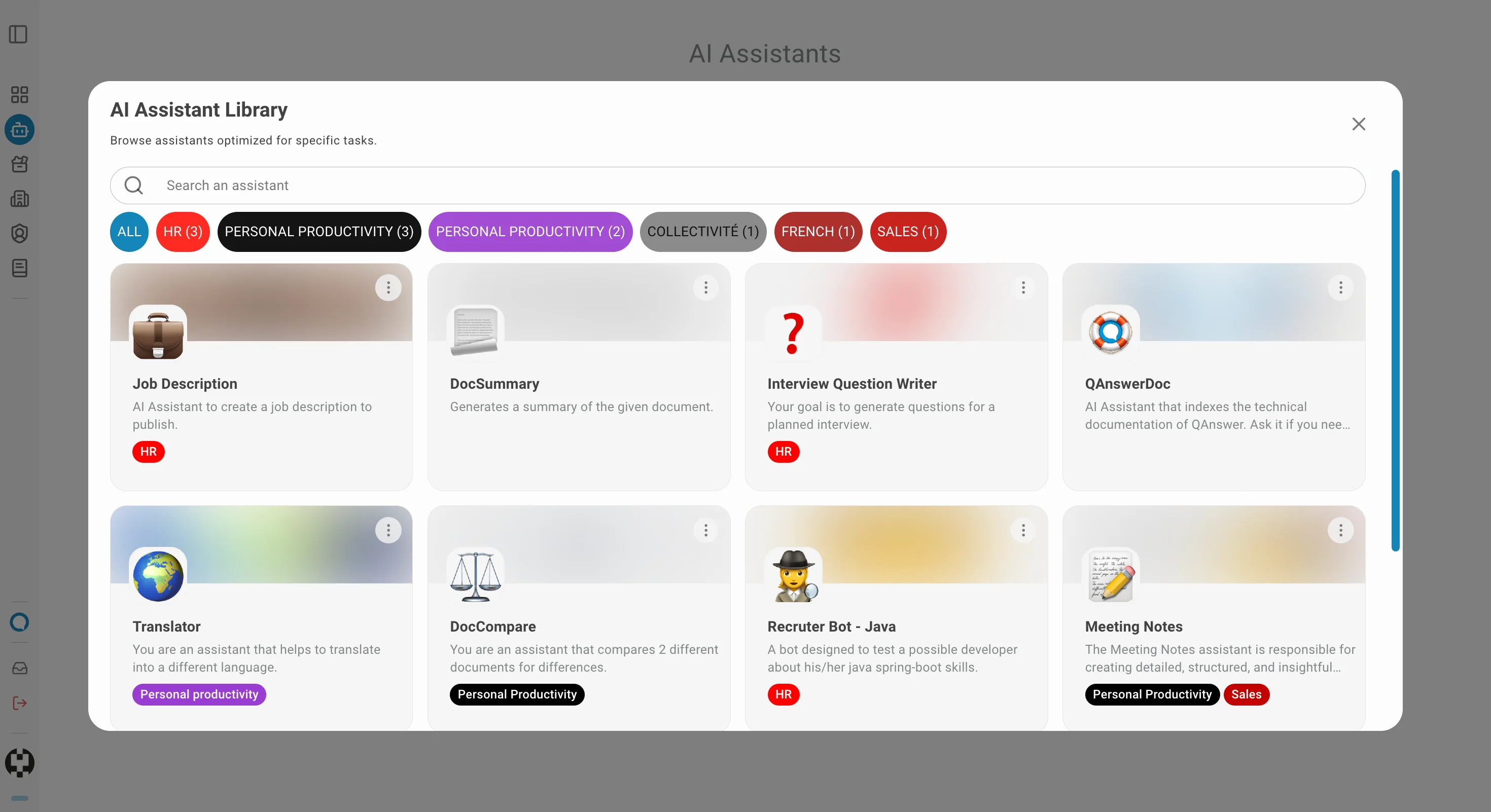 AI Assistant library