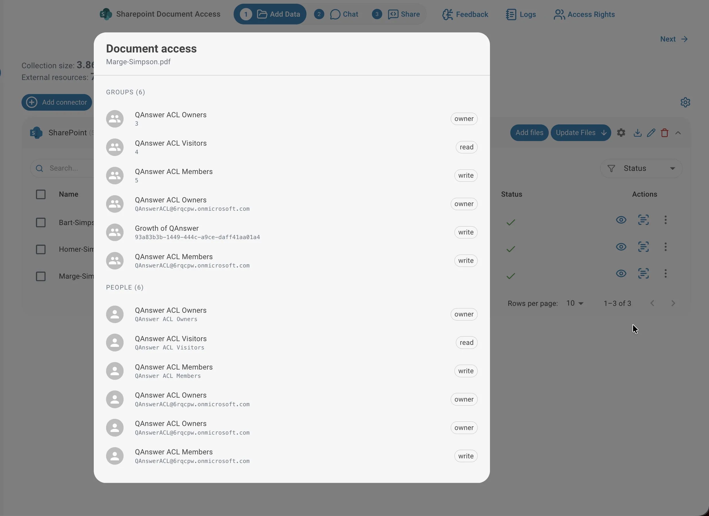 document access - multiple groups