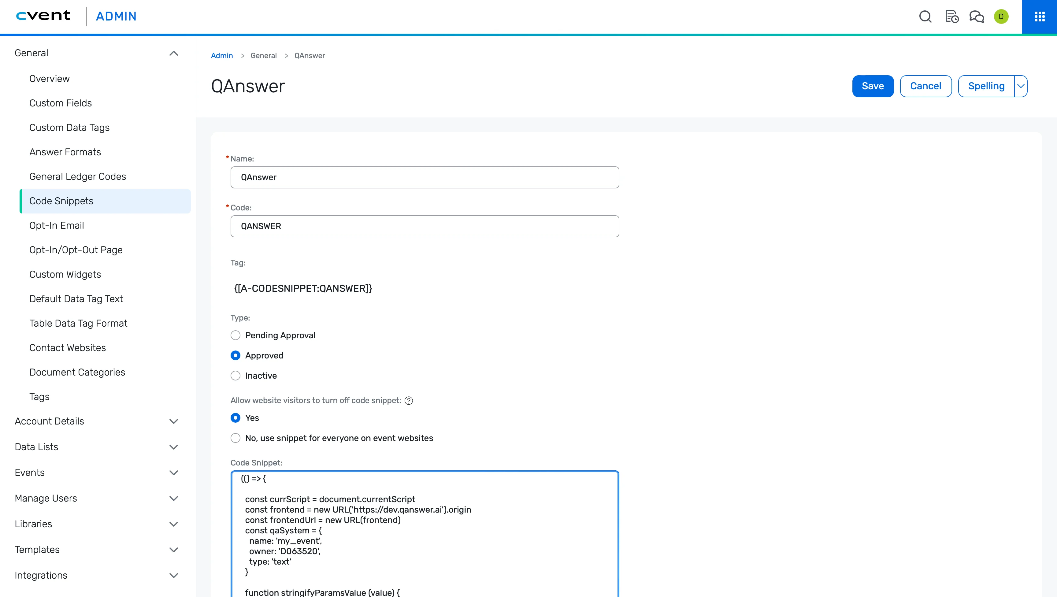 cvent editor