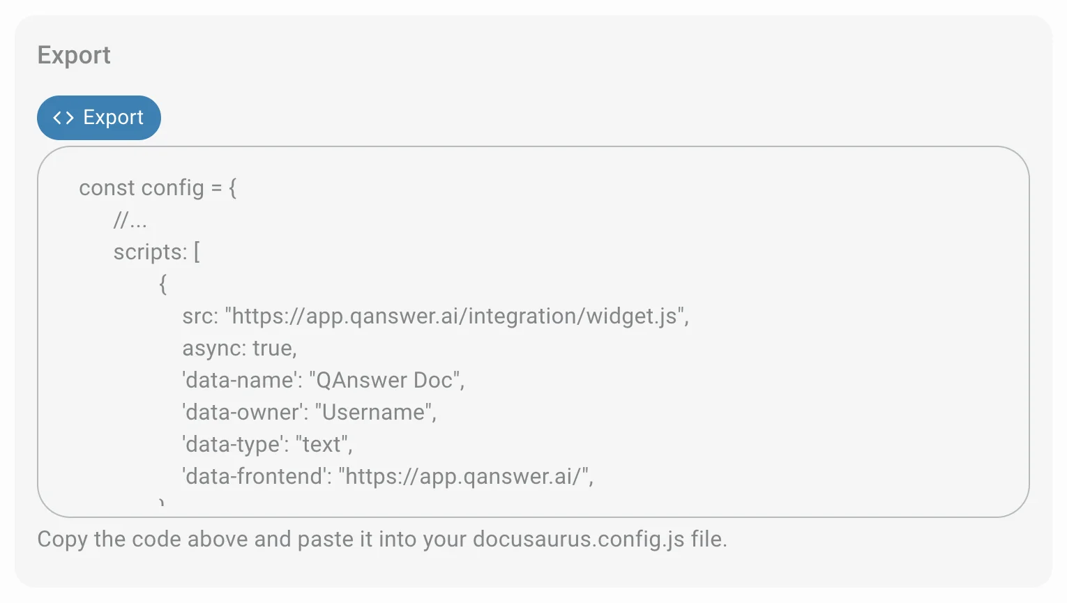 export script