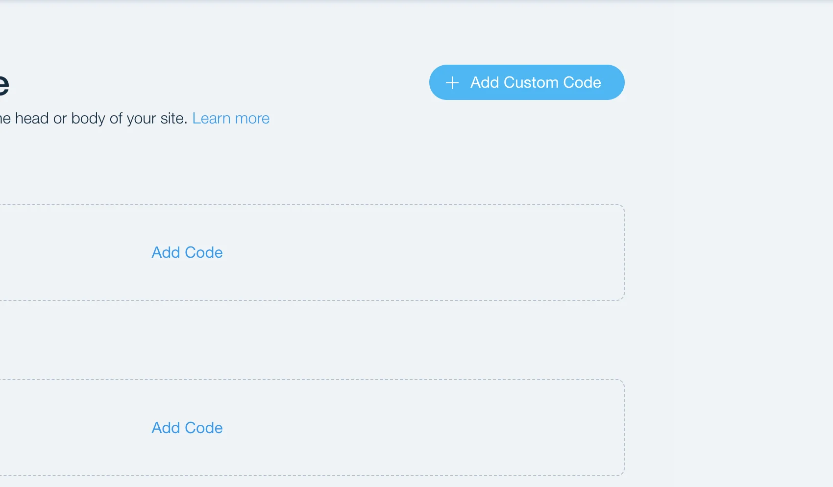 wix custom code